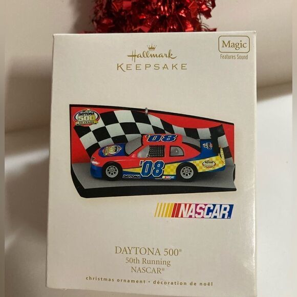 2007 Hallmark Daytona 500 50th Running NASCAR Keepsake Christmas Ornament NIB - Picture 1 of 5